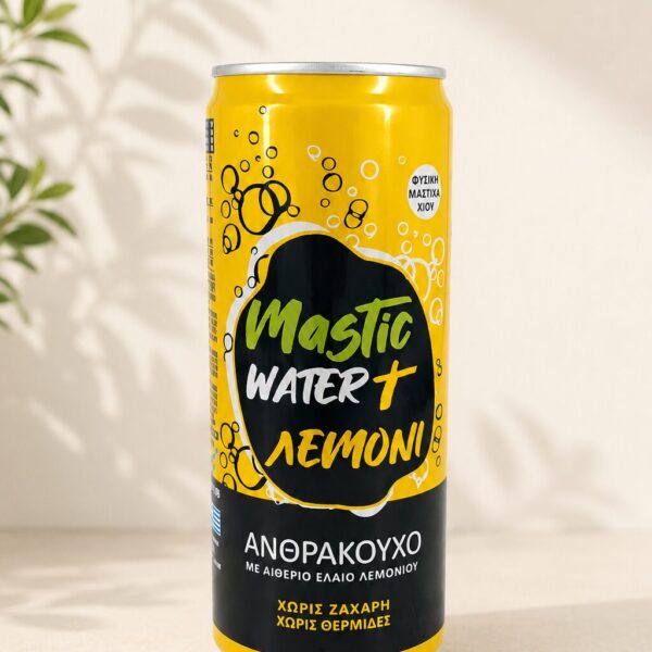 “Mastic Water” Ανθρακούχο με φυσική μαστίχα Χίου & λεμόνι