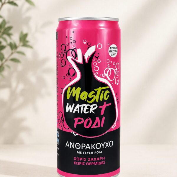 “Mastic Water” Ανθρακούχο με φυσική μαστίχα Χίου & ρόδι